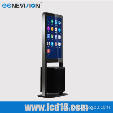 42 Inch Digital Signage Floor Standing Ad Player Digital Poster Ad Player Touch Screen Lcd with garbage box